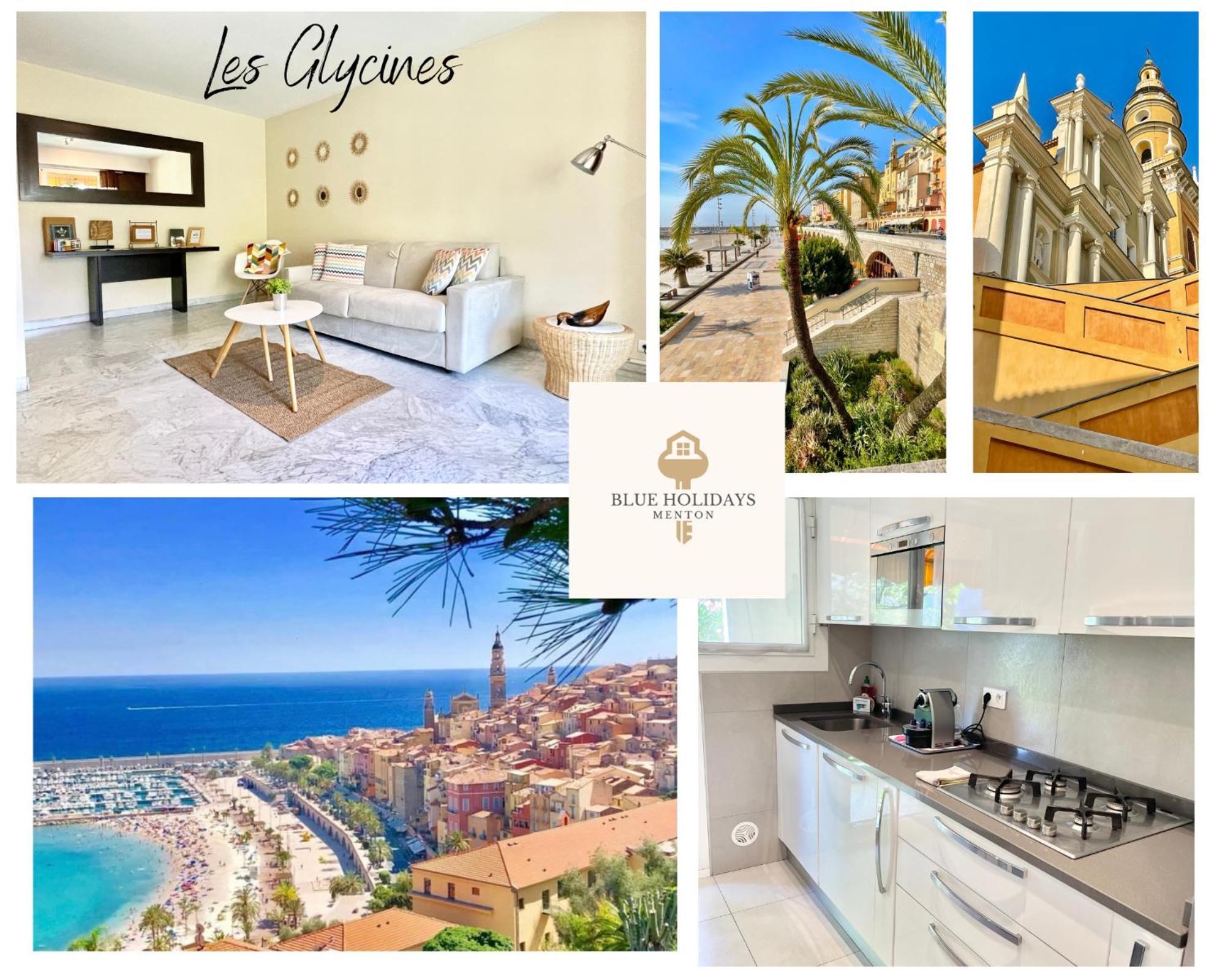 Les Glycines Apartment Menton Exterior photo